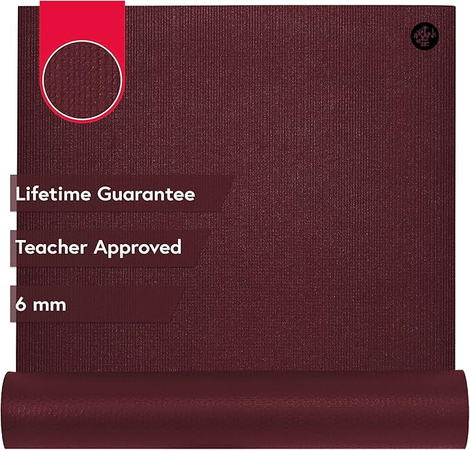 Manduka PRO Yoga Mat – Premium 6mm Thick Mat, High Performance Grip, Ultra Dense Cushioning for Support and Stability in Yoga, Pilates, Gym and Any General Fitness