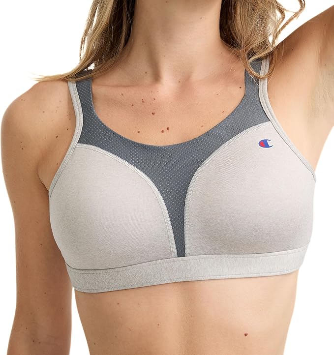 Champion Womens Women's Sports Bra, High-Impact, Maximum Support, Breathable, Moisture Wicking