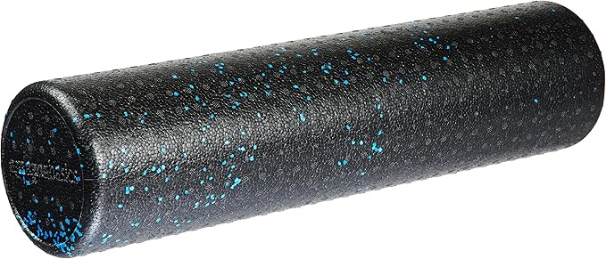 Amazon Basics High Density Foam Roller for Exercise and Recovery, 24 Inches, Blue Speckled
