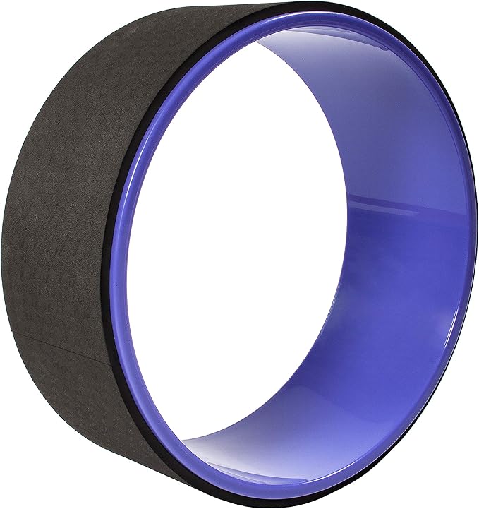 Fitvids Yoga Wheel for Stretching - Comfortable Support for Poses and Backbends, Multiple Colors