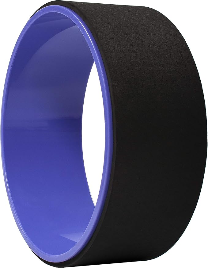 Fitvids Yoga Wheel for Stretching - Comfortable Support for Poses and Backbends, Multiple Colors