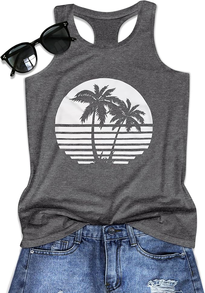 JILUVIN Tank Tops for Women Racerback Summer Sleeveless Casual Graphic Basic Top Shirts 2026