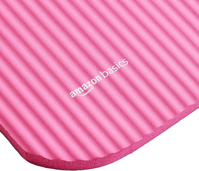 Amazon Basics Extra Thick Exercise Yoga Mat with Carrying Strap