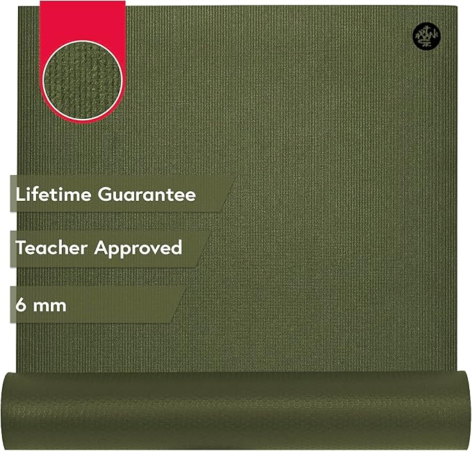 Manduka PRO Yoga Mat – Premium 6mm Thick Mat, High Performance Grip, Ultra Dense Cushioning for Support and Stability in Yoga, Pilates, Gym and Any General Fitness