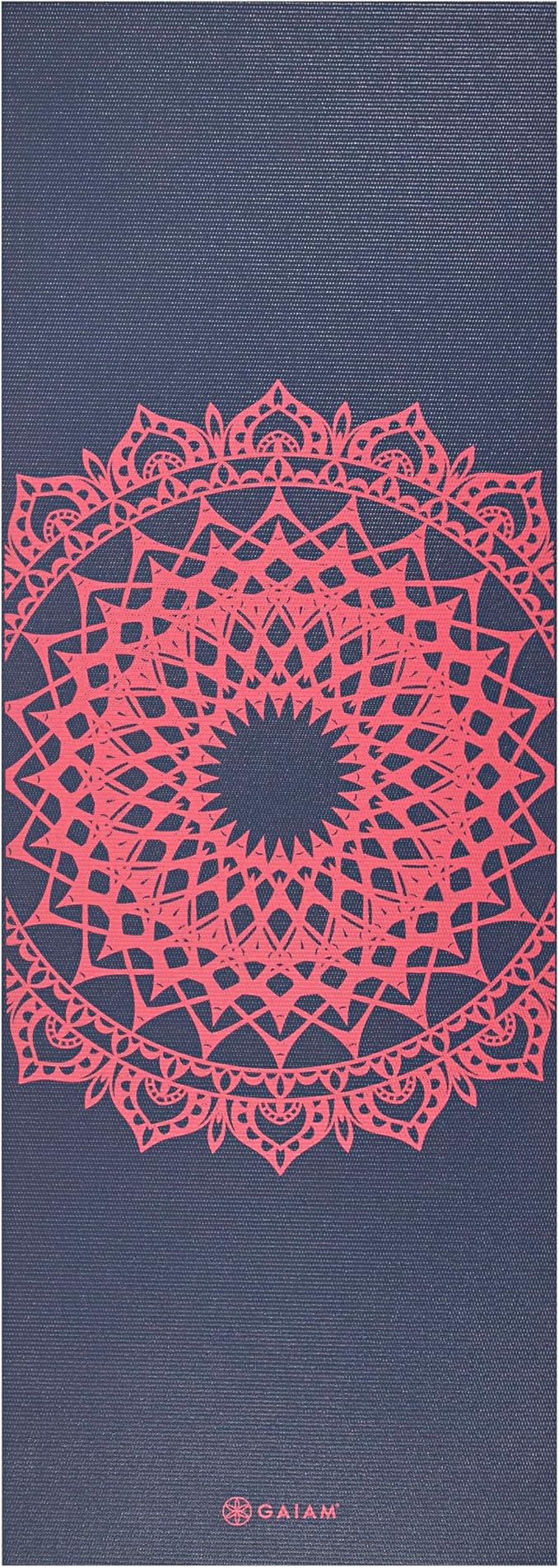Gaiam Print Yoga Mat, Non Slip Exercise & Fitness Mat for All Types of Yoga, Pilates & Floor Exercises