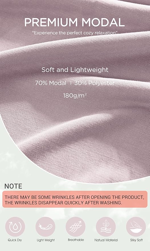 ODODOS Modal Soft Short Sleeve Shirts for Women Crew Neck Yoga Tee Casual Workout Tops
