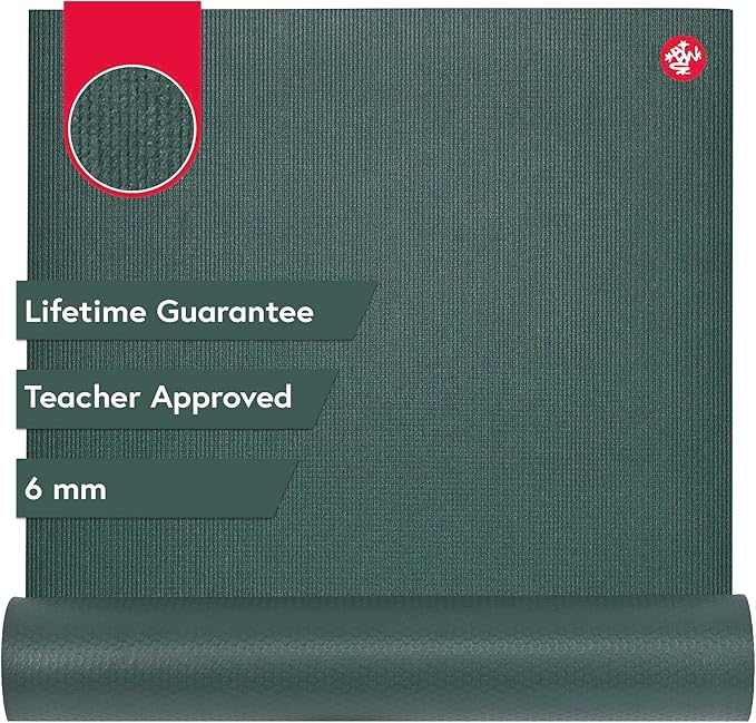 Manduka PRO Yoga Mat – Premium 6mm Thick Mat, High Performance Grip, Ultra Dense Cushioning for Support and Stability in Yoga, Pilates, Gym and Any General Fitness