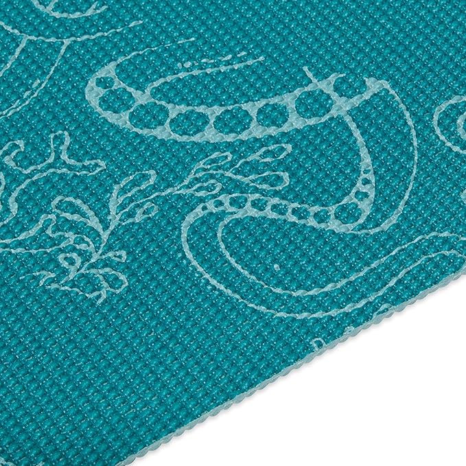 Gaiam Print Yoga Mat, Non Slip Exercise & Fitness Mat for All Types of Yoga, Pilates & Floor Exercises