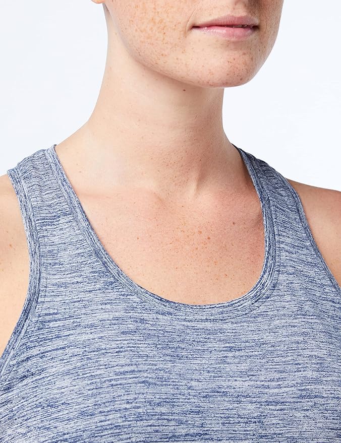 Amazon Essentials Women's Active Quick Dry Tech Stretch Racerback Scoop Neck Tank Top, Multipacks