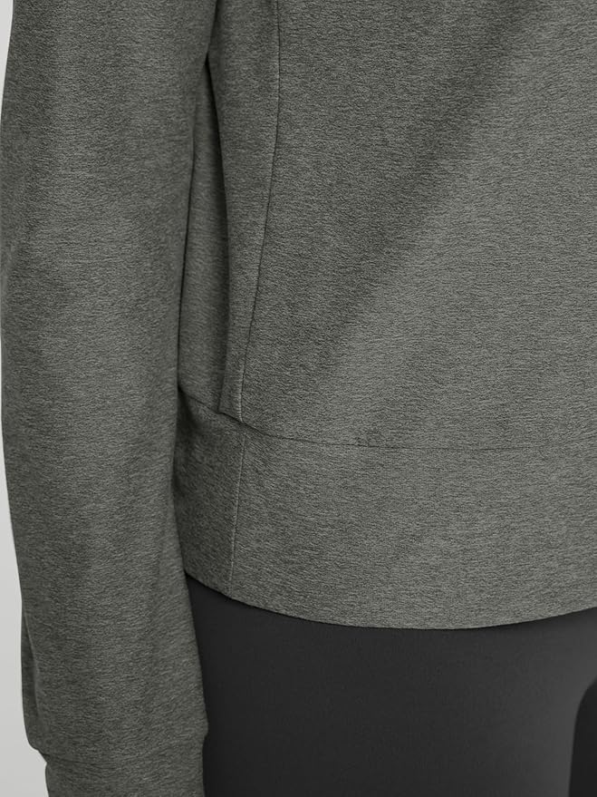 ODODOS Women's Long Sleeve Crewneck Tee - Ultra-Soft odSTRATUM Tech Performance T-Shirts UPF 50+ Daily Pullover Tops