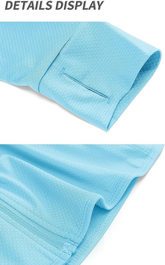 TACVASEN Women's Athletic Jackets Lightweight UV Protection Shirts Full Zip Workout Jacket UPF 50+ Long Sleeve Sun Shirt