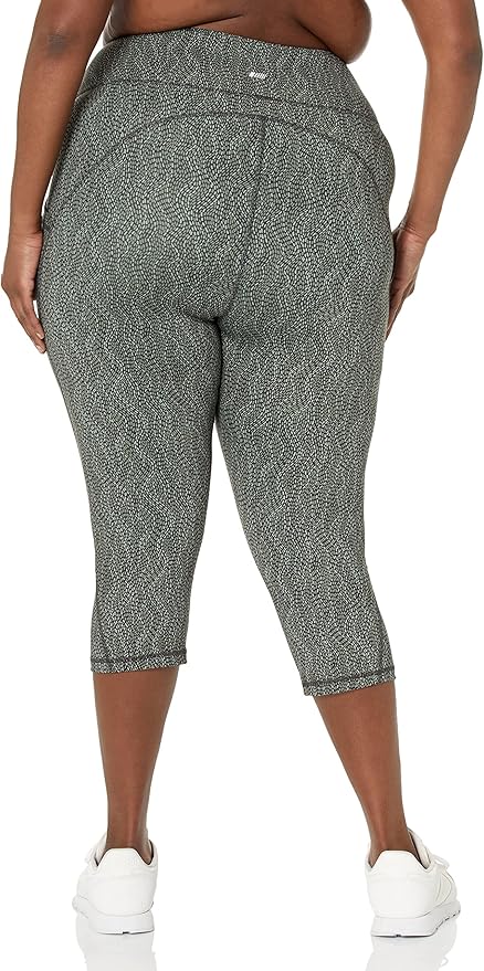 Amazon Essentials Women's High Waisted Active Sculpt Workout Athleisure Capri Leggings with Pockets