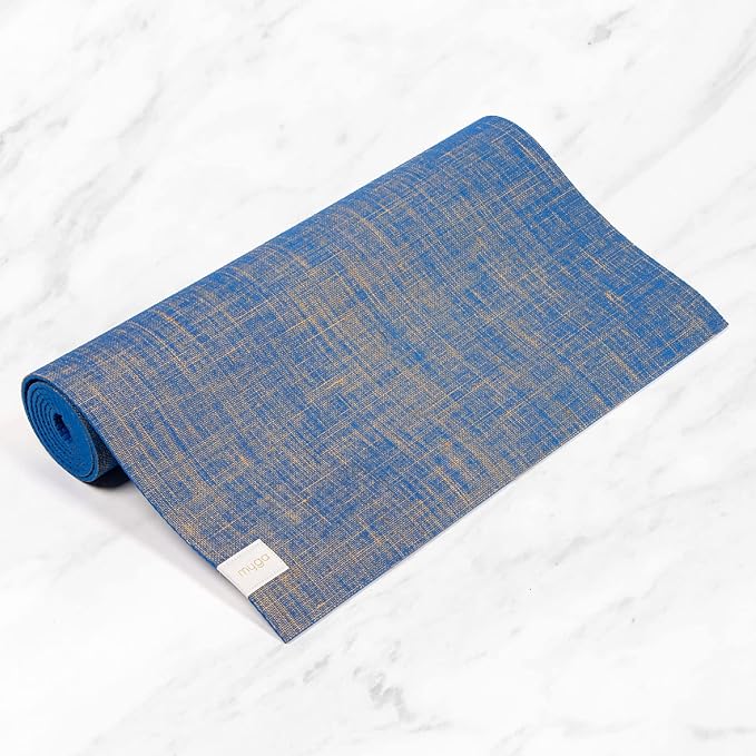 Myga Jute Yoga Mat, High Performance Vegan Floor Exercise Mat, Eco Friendly Biodegradable Yoga Mat with PVC Backing,72" x 24", 0.2" Thickness