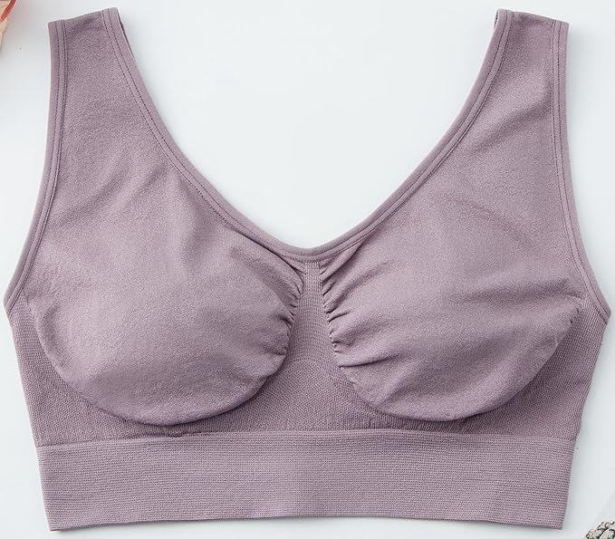 Hiking Gril Women's Comfort Wirefree Bralette Unpadded Sleep Yoga Bra