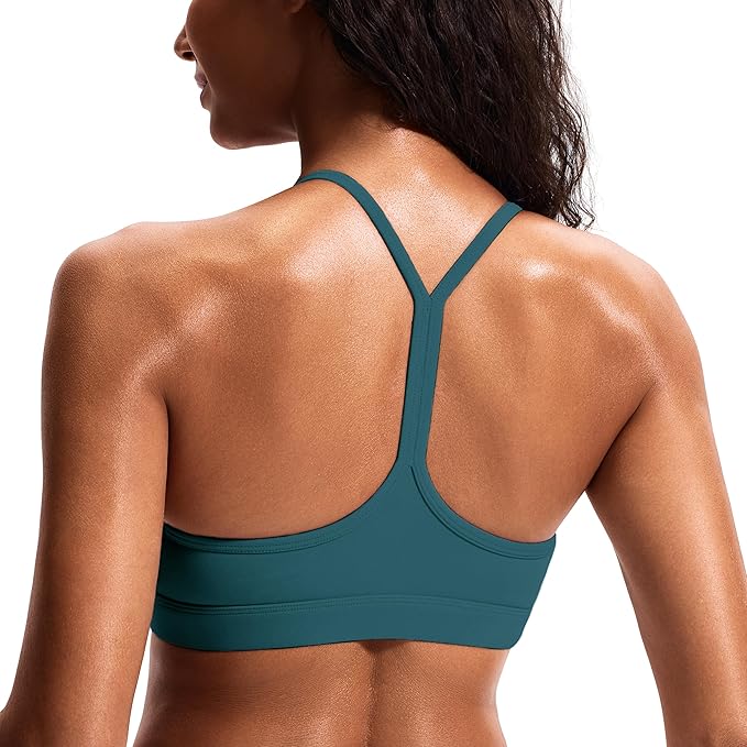 JOYSPELS Comfy Racerback Sports Bras for Women with Removable Pads Luxury Dupe for Workout & Daily Use, A-C Cups