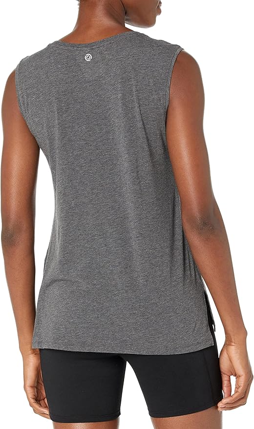 Amazon Essentials Women's Soft Cotton Relaxed-Fit Workout Tank Top (Available in Plus Size)