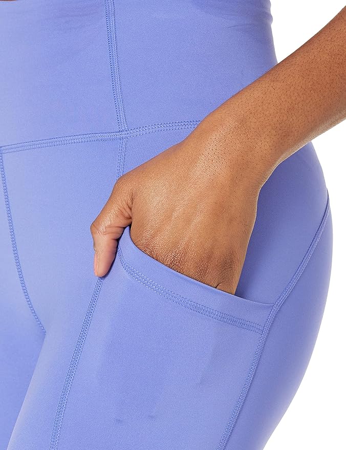 Amazon Essentials Women's High Waisted Active Sculpt Workout Athleisure Capri Leggings with Pockets