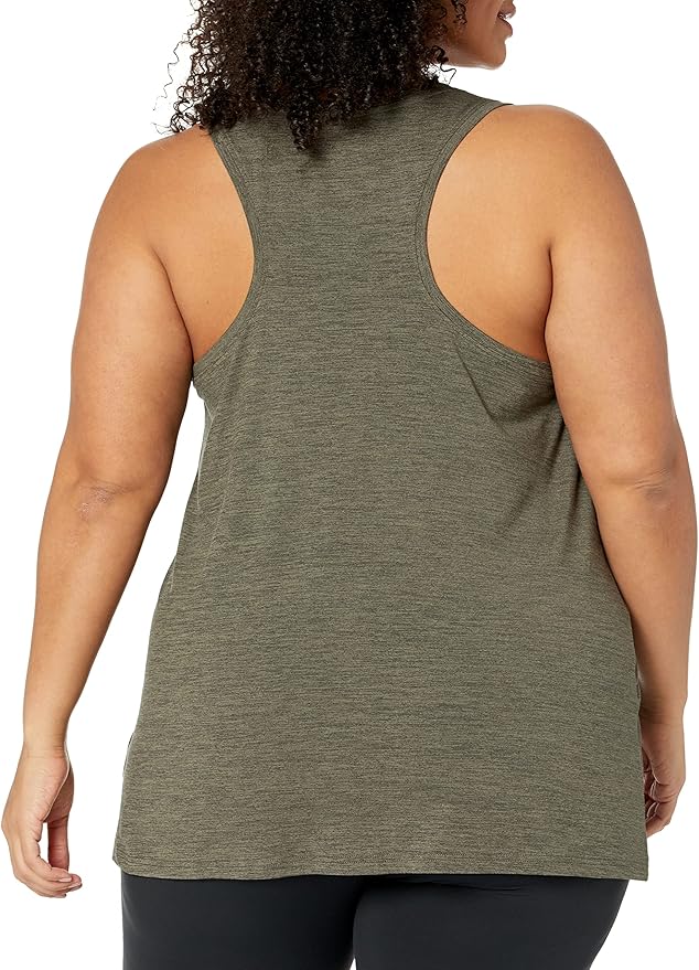 Amazon Essentials Women's Active Quick Dry Tech Stretch Racerback Scoop Neck Tank Top, Multipacks