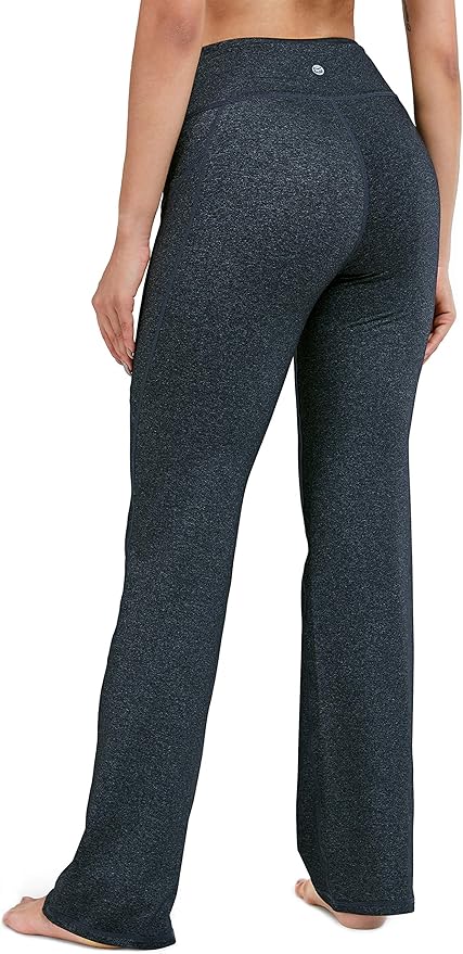 28"/30"/32"/34" Inseam Women's Bootcut Yoga Pants Long Bootleg High-Waisted Flare Pants with Pockets