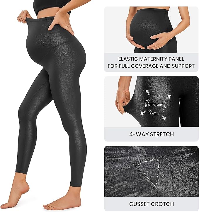 CRZ YOGA Butterluxe Maternity Leggings 25" - Over The Belly Buttery Soft Workout Activewear Yoga Womens Pregnancy Pants