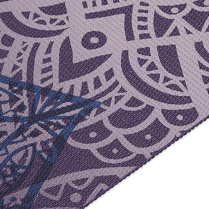 Gaiam Print Yoga Mat, Non Slip Exercise & Fitness Mat for All Types of Yoga, Pilates & Floor Exercises